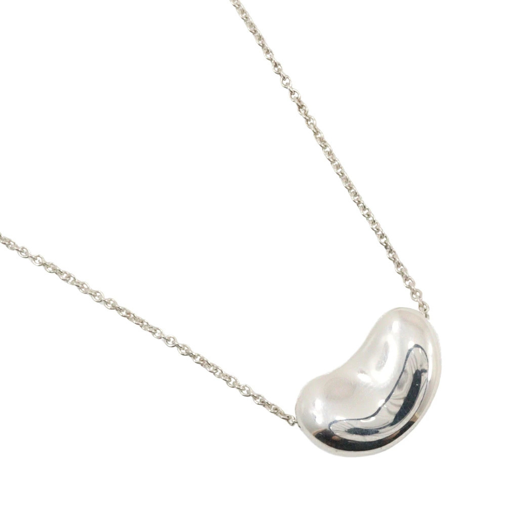 Tiffany Co Bean Necklace Elsa Peretti Sterling Silver
